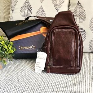 Brown Leather Crossbody Bag NWT